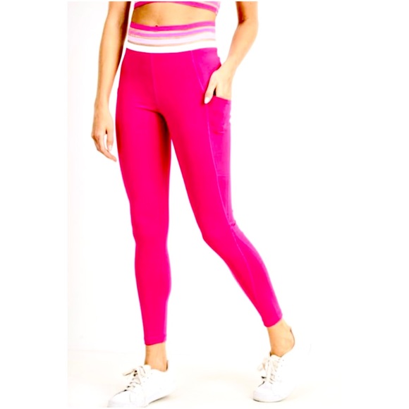 Charlie Fresh Activewear Quatro Band Leggings NWT! - Picture 2 of 3